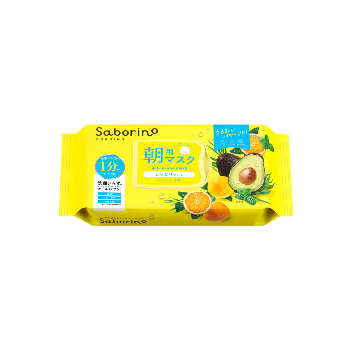 Saborino Morning Mask (Mezamashi Sheet N) 32sheets by BCL
