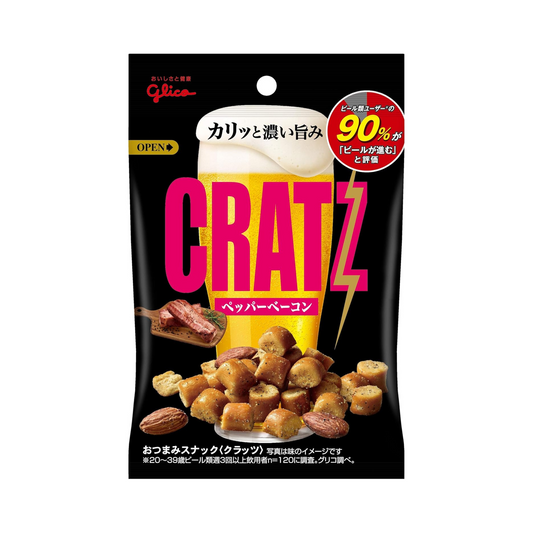グリコ クラッツ ペッパーベーコン味 42g